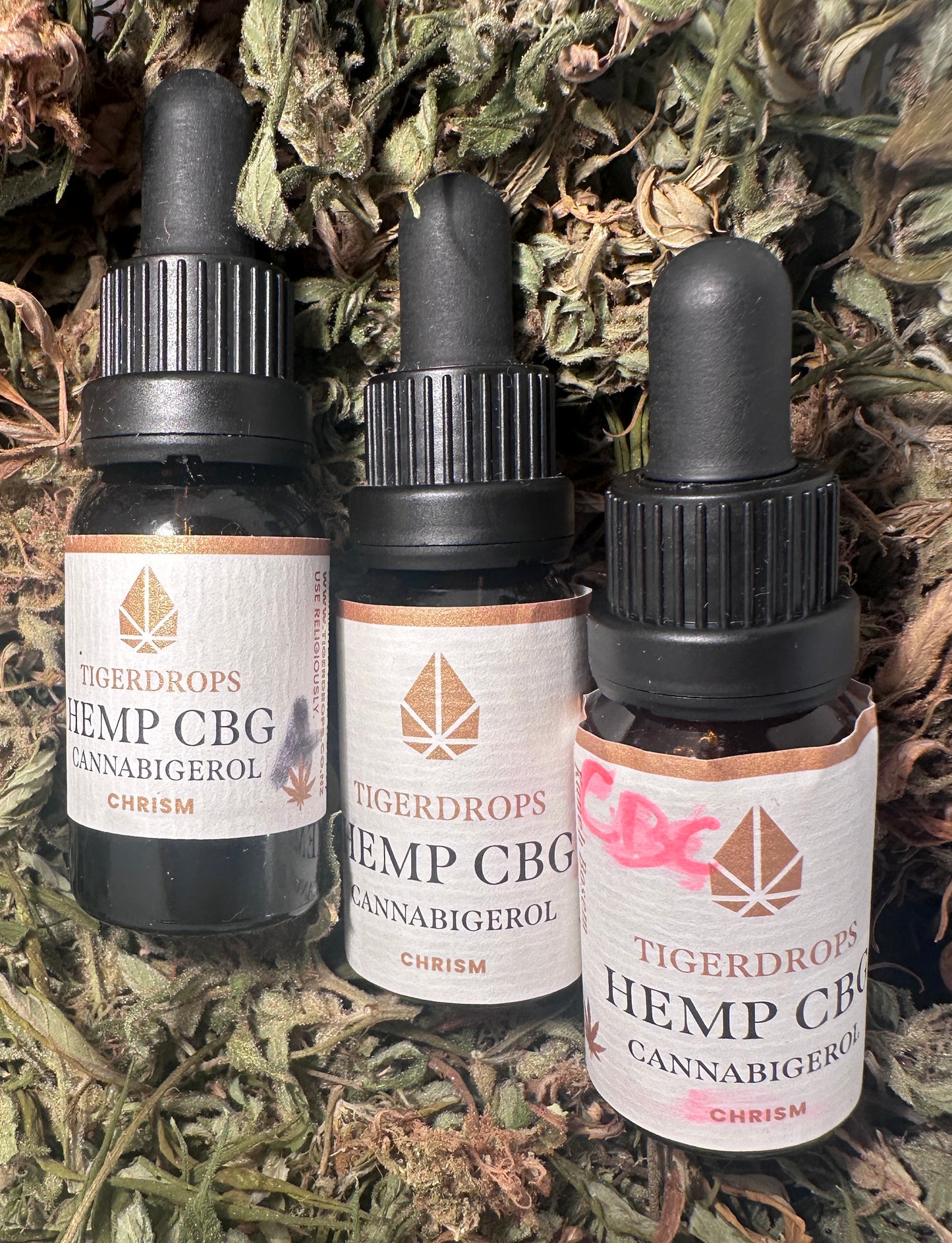 New: CBC+, CBG+ CBGA+ Holy Hemp Oils (2 x 15ml, 1x 10ml)