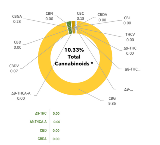 10ml Hemp CBG Holy Oil, 10.33% Little Tiger